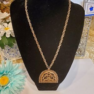 VINTAGE SCROLL WORK NECKLACE